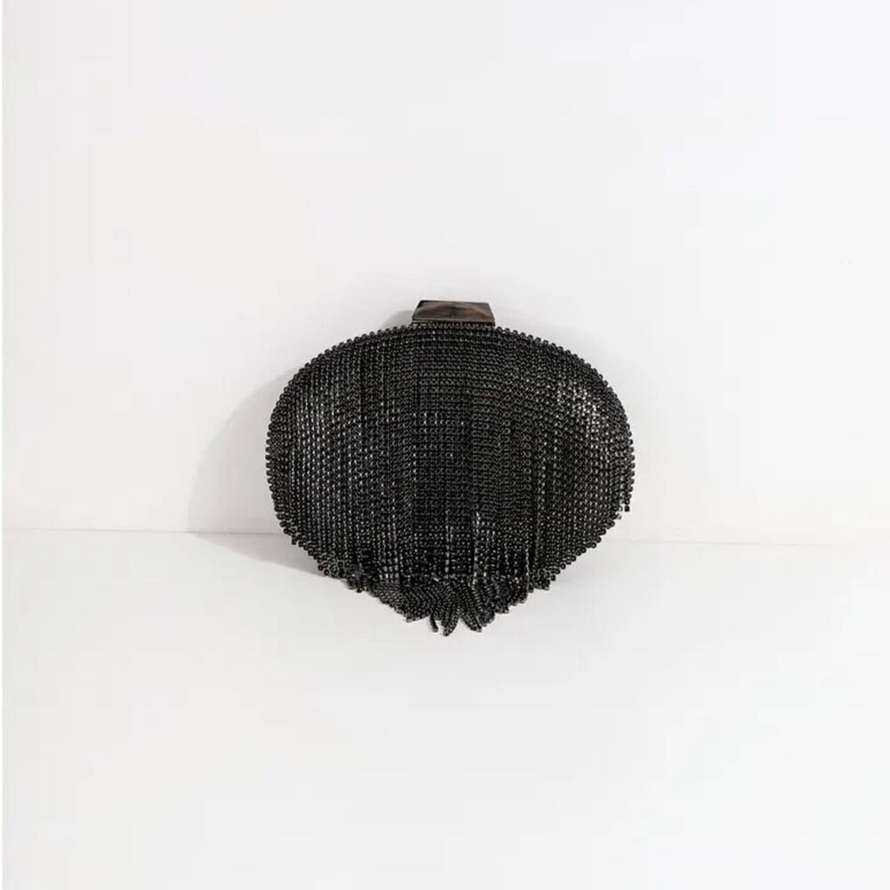Olga Berg black clutch - Picture 4 of 10